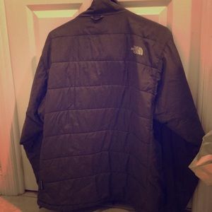 The North Face brown down jacket